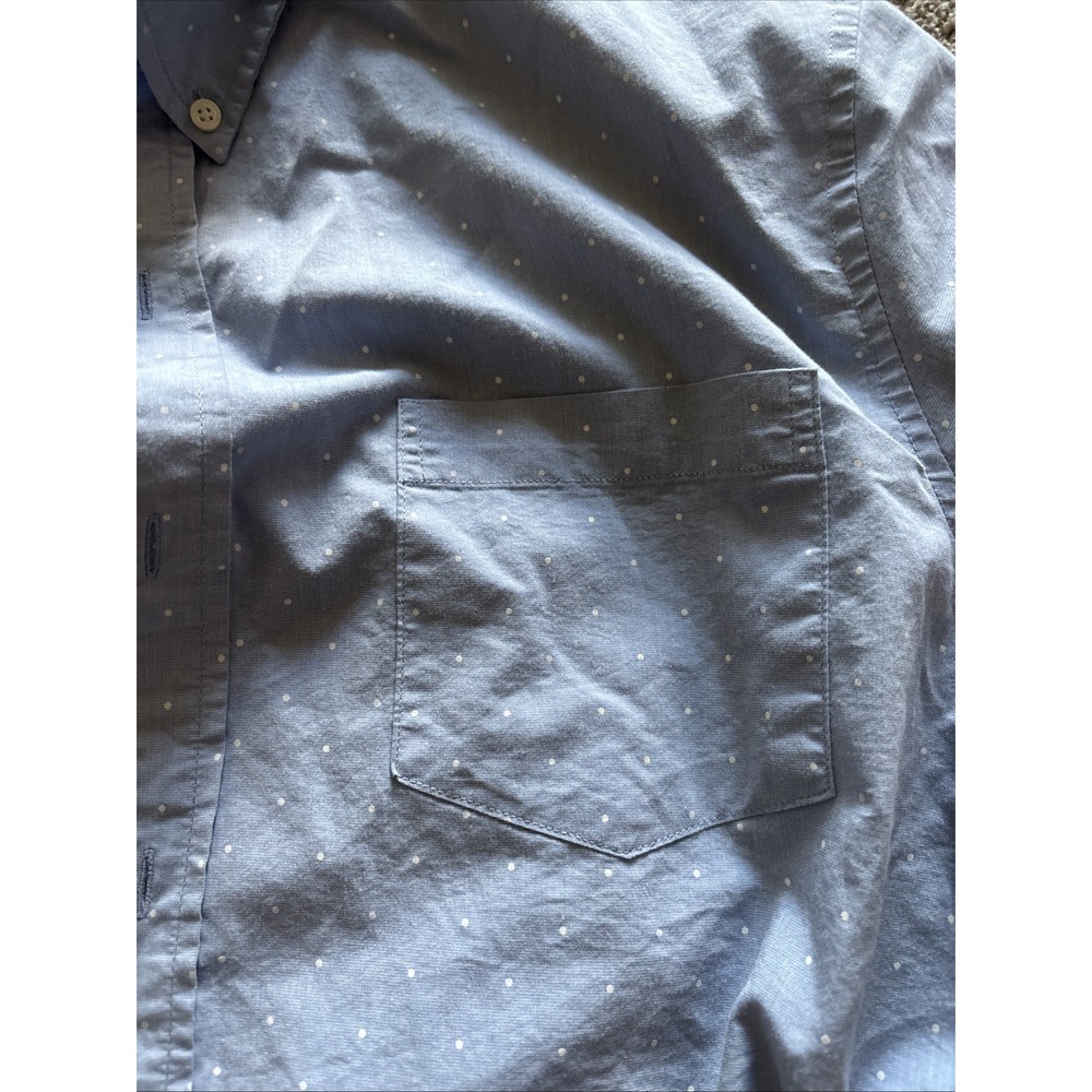 Mens Blue Chaps Easy Care Short‎ Sleeve Shirt Size XXL - Picture 3 of 8